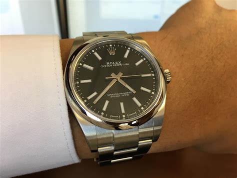 rolex black dial oyster perpetual|rolex oyster perpetual black face.